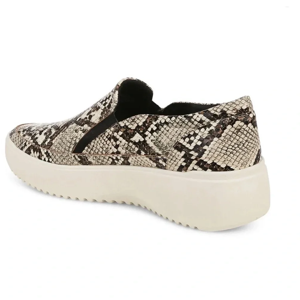Vionic Kearny Snake Print Platform Slip On Sneaker Orthotic 8.5